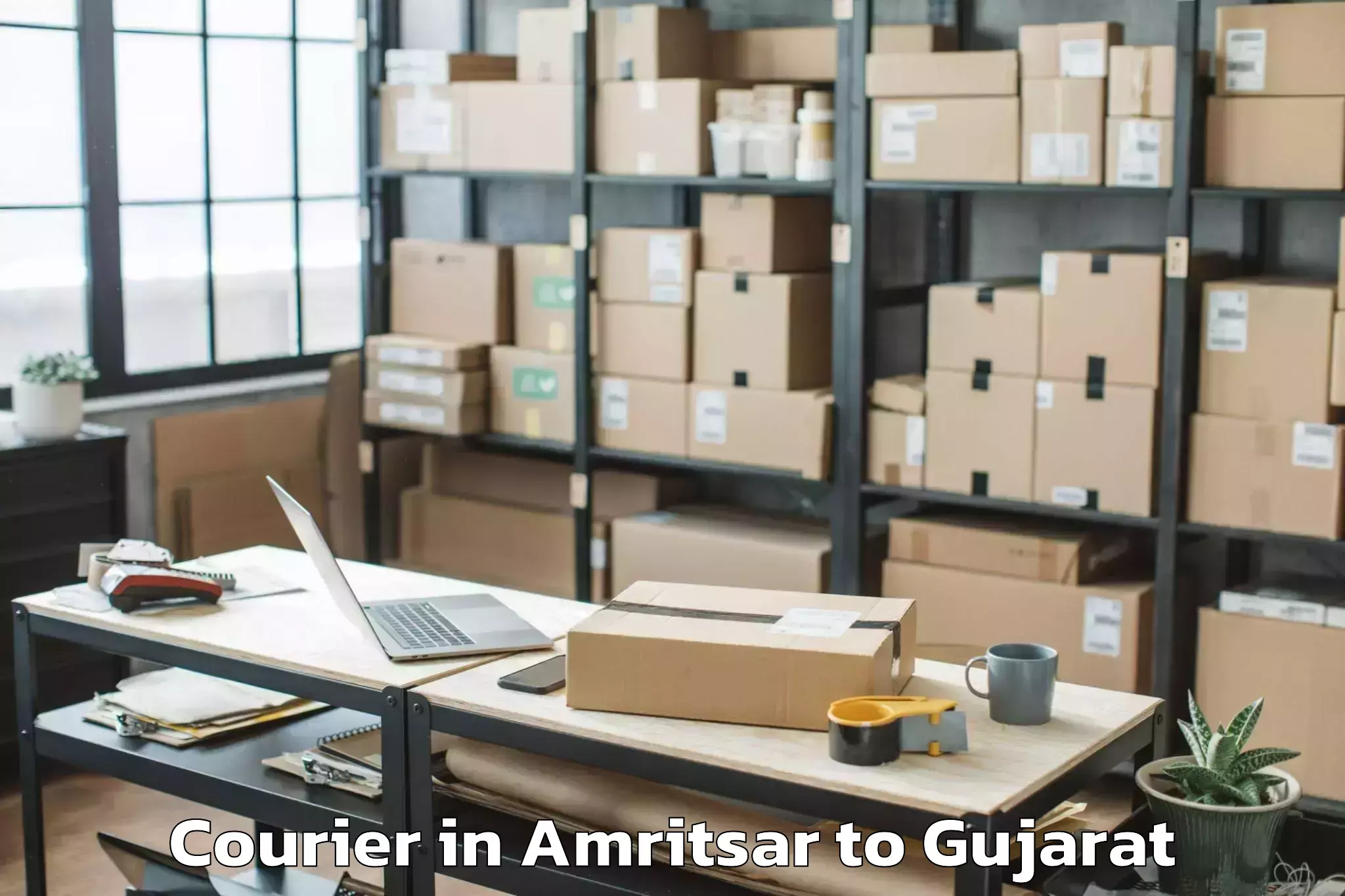 Trusted Amritsar to Vallabh Vidyanagar Courier